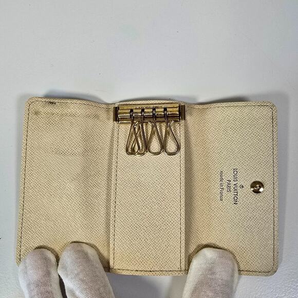 Louis Vuitton Damier Azur 4 Key Holder case - Picture 7 of 9